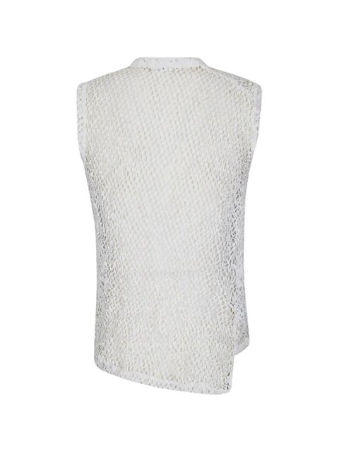 Comme Des Garçons asymmetric trim vest - Neutrals - zdjęcie produktu nr 2