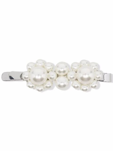 Simone Rocha pearl-embellished hair clip - Silver - zdjęcie produktu nr 1