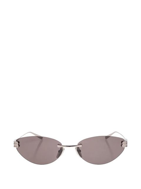 Balenciaga Eyewear oval-shape sunglasses - Silver - zdjęcie produktu nr 1