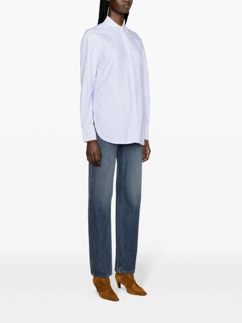 Golden Goose Oxford striped shirt - Blue