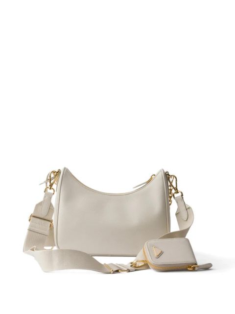 Prada Re-Edition 2005 Saffiano-leather shoulder bag - Neutrals - zdjęcie produktu nr 2