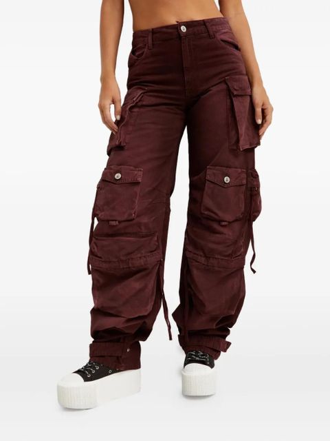 The Attico Fern cargo jeans - Red