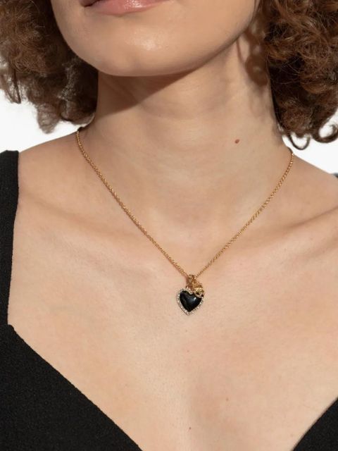 Dolce & Gabbana heart-pendant necklace - Black
