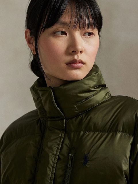 Polo Ralph Lauren kurtka puchowa damska kolor zielony 211932183