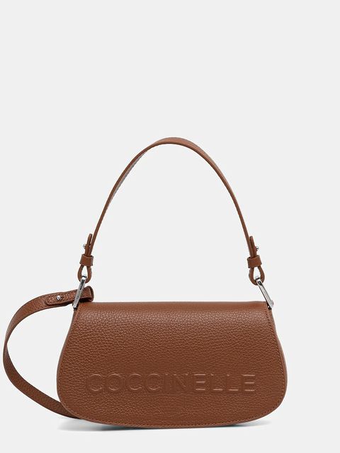 Coccinelle torebka skórzana kolor brązowy E5 QBB 52 01 01