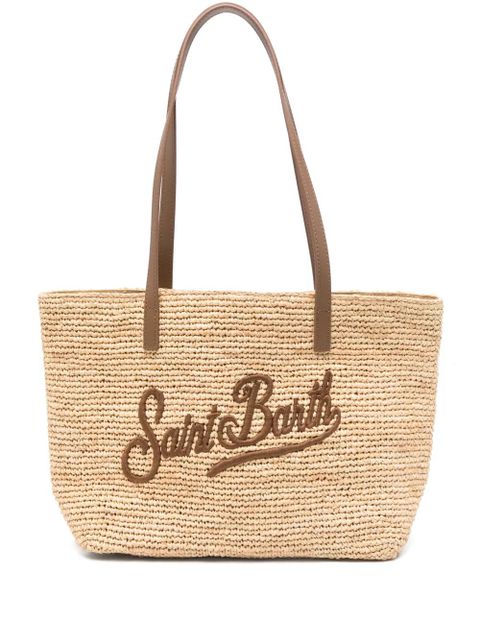 MC2 Saint Barth raffia shoulder bag - Neutrals