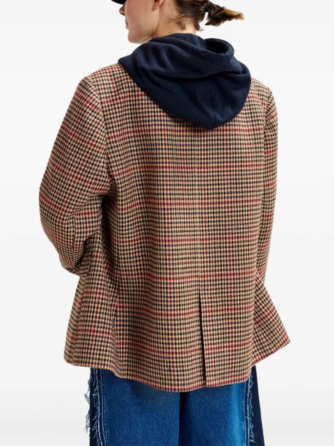 Essentiel Antwerp check-pattern single-breasted blazer - Brown - zdjęcie produktu nr 2