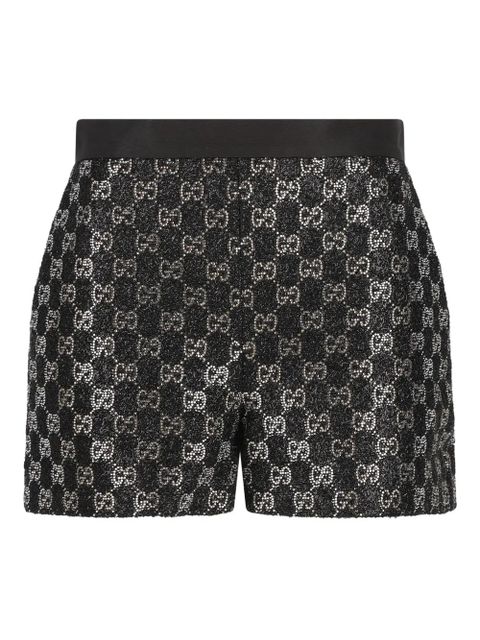 Gucci logo-patterned shorts - Black - zdjęcie produktu nr 1