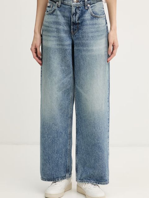 Calvin Klein Jeans jeansy straight damskie - zdjęcie produktu nr 1