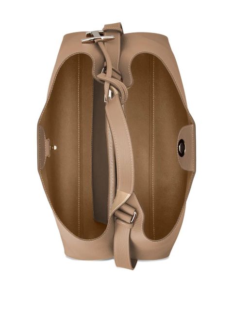 Tod's logo charm top handle tote bag - Neutrals