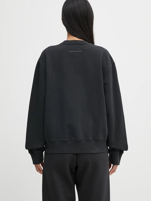 MM6 Maison Margiela bluza bawełniana damska kolor czarny z nadrukiem S62GU0143.M25024.899 - zdjęcie produktu nr 2