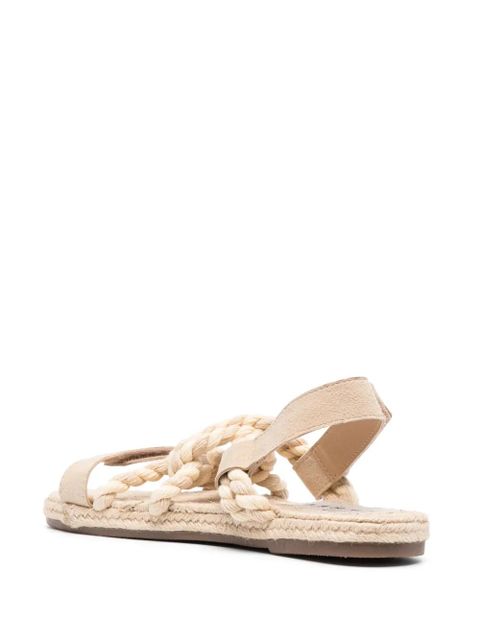 Manebi braided flat sandals - Neutrals