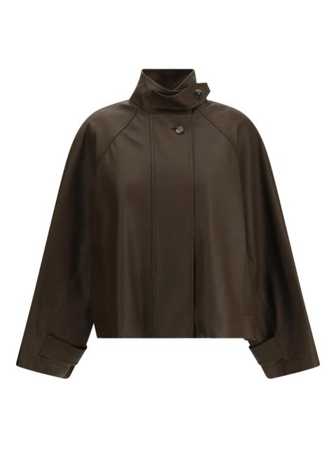 LOEWE leather short parka - Brown - zdjęcie produktu nr 1