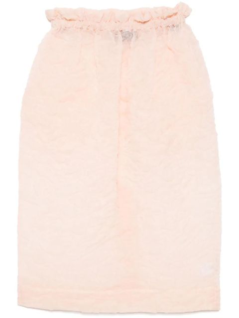 Simone Rocha ruffle-waisted skirt - Orange - zdjęcie produktu nr 1