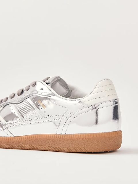 Alohas sneakersy skórzane Tb.490 kolor srebrny S100544-02