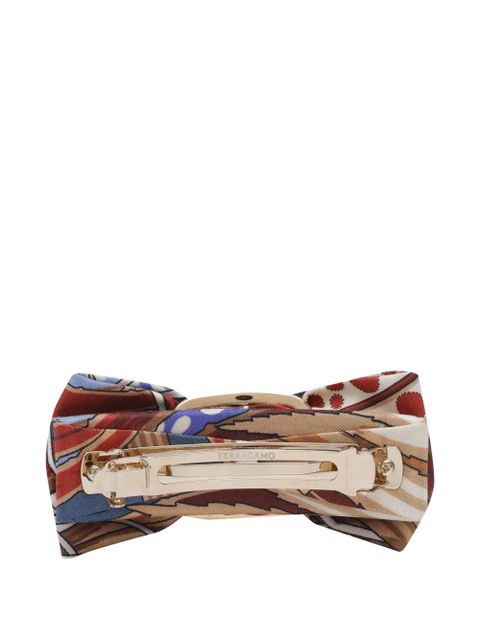 Ferragamo bow logo hair clip - Red - zdjęcie produktu nr 2