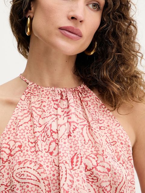 Morgan sukienka kolor pomarańczowy maxi rozkloszowana RANY.F