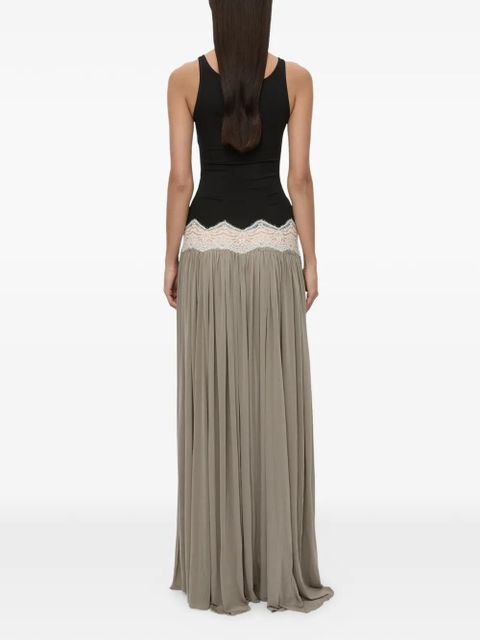 Christopher Esber Verner twist lace-detail tank dress - Grey