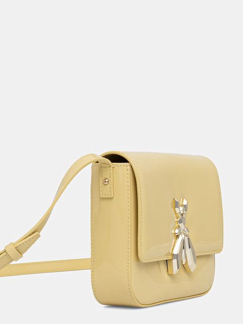 Patrizia Pepe torebka skórzana kolor żółty 8B0303 L125