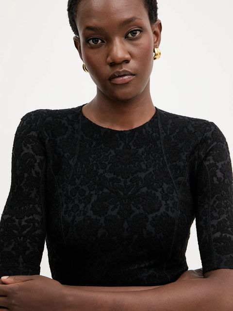 Pinko sukienka z dodatkiem wełny kolor czarny midi dopasowana 105653 A2TW