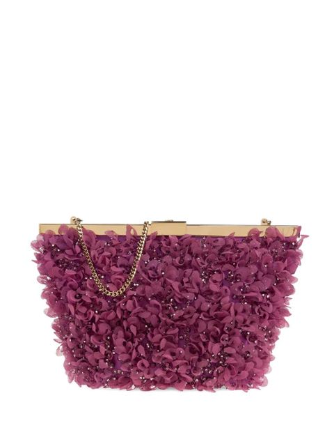 Jimmy Choo Ganache chain-strap clutch bag - Purple - zdjęcie produktu nr 1