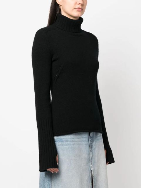 Zadig&Voltaire roll-neck cashmere jumper - Black