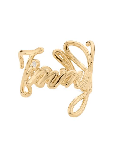 Jimmy Choo Logo Script ring - Gold - zdjęcie produktu nr 1