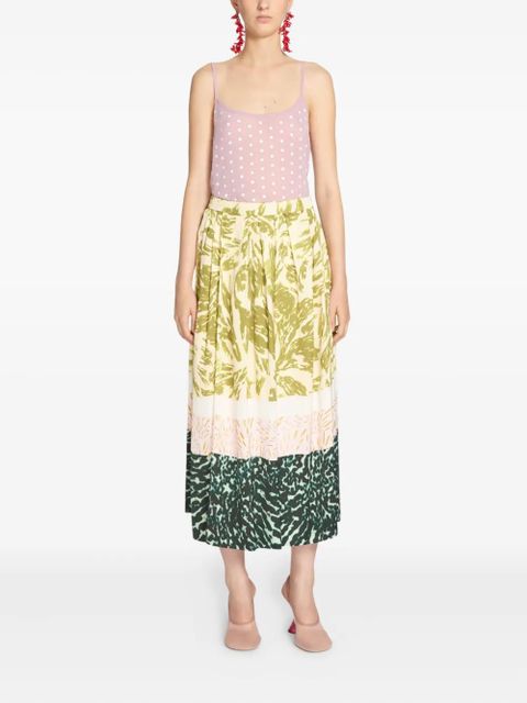 DRIES VAN NOTEN pleated maxi skirt - Neutrals - zdjęcie produktu nr 2