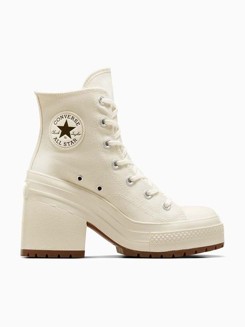 Converse trampki Chuck 70 De Luxe Heel damskie kolor żółty A05348C - zdjęcie produktu nr 1