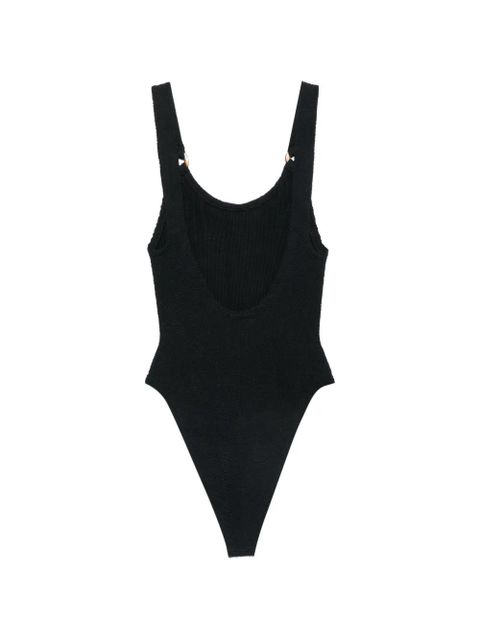 Hunza G Domino crinkle-effect swimsuit - Black