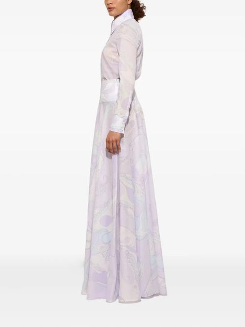 PUCCI orchidee-print cotton shirt - Purple