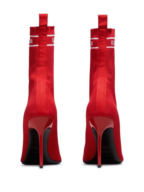 Balmain Skye 95mm ankle boots - Red