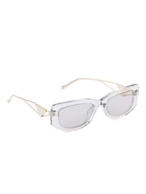 Prada Eyewear triangle-logo sunglasses - White - zdjęcie produktu nr 2