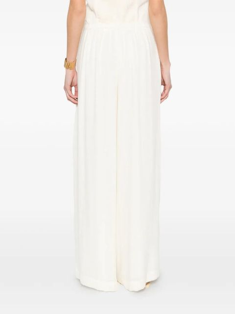 Eleh button pleated tailored trousers - Neutrals