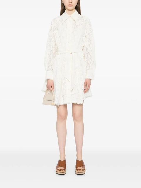 ZIMMERMANN mini dawning tuck dress - Neutrals - zdjęcie produktu nr 2