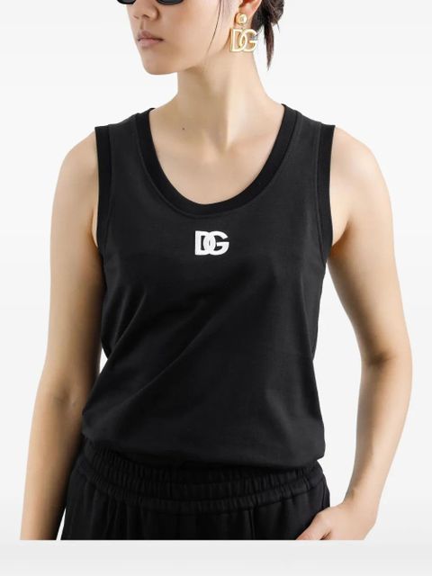 Dolce & Gabbana DG logo tank top - Black
