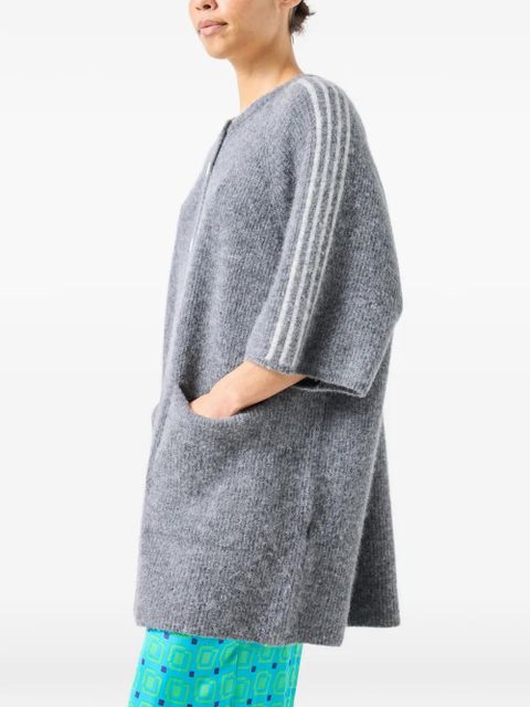 American Vintage Vitow buttoned short-sleeve cardigan - Grey