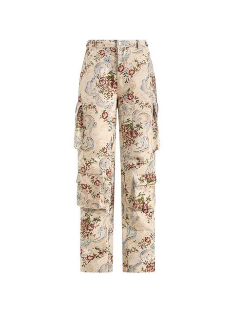 Manière De Voir Emilie jacquard cargo trousers - Neutrals - zdjęcie produktu nr 2