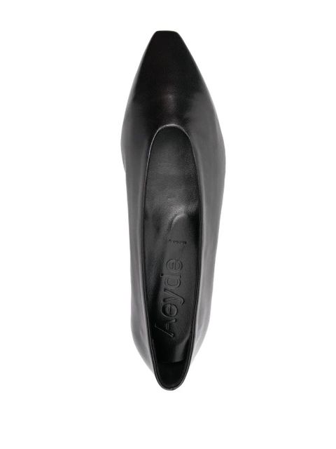 Aeyde Betty pointed ballerina shoes - Black