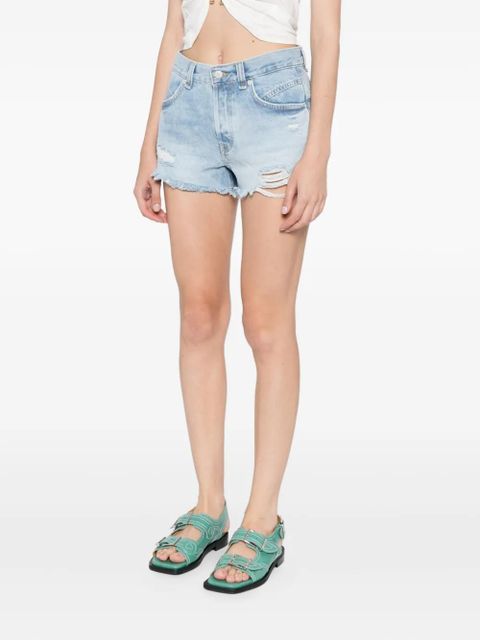 Free People Now Or Never denim shorts - Blue