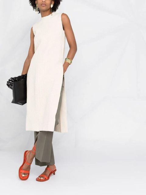 Jil Sander side-slit knit top - Neutrals