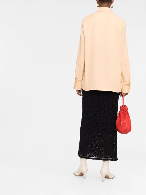 Jil Sander classic collar buttoned blouse - Neutrals - zdjęcie produktu nr 2