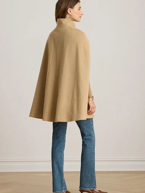 Lauren Ralph Lauren płaszcz z dodatkiem wełny kolor beżowy 297P04145 - zdjęcie produktu nr 2