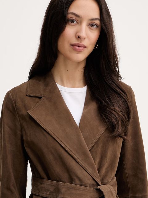 Marella płaszcz zamszowy OBLARE