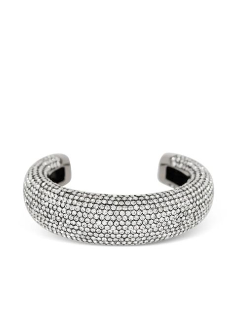 Balmain rhinestone-embellished bangles set - Silver