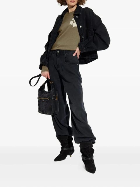 MARANT ÉTOILE Marisans logo-detail round-neck sweater - Brown - zdjęcie produktu nr 2