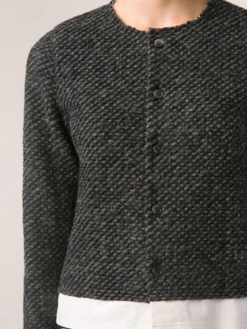 Comme Des Garçons tweed cardigan jacket - Black