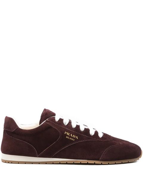 Prada suede lace-up sneakers - Red - zdjęcie produktu nr 1