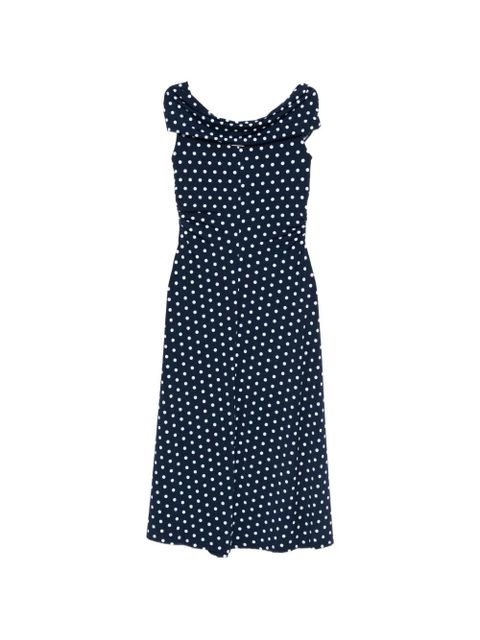 Michael Kors polka-dot midi dress - Blue - zdjęcie produktu nr 2