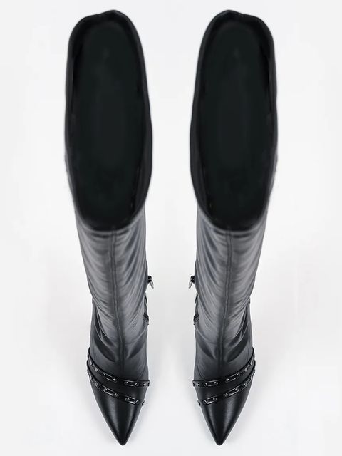 Karl Lagerfeld kozaki SARABANDE damskie kolor czarny na szpilce KL30987